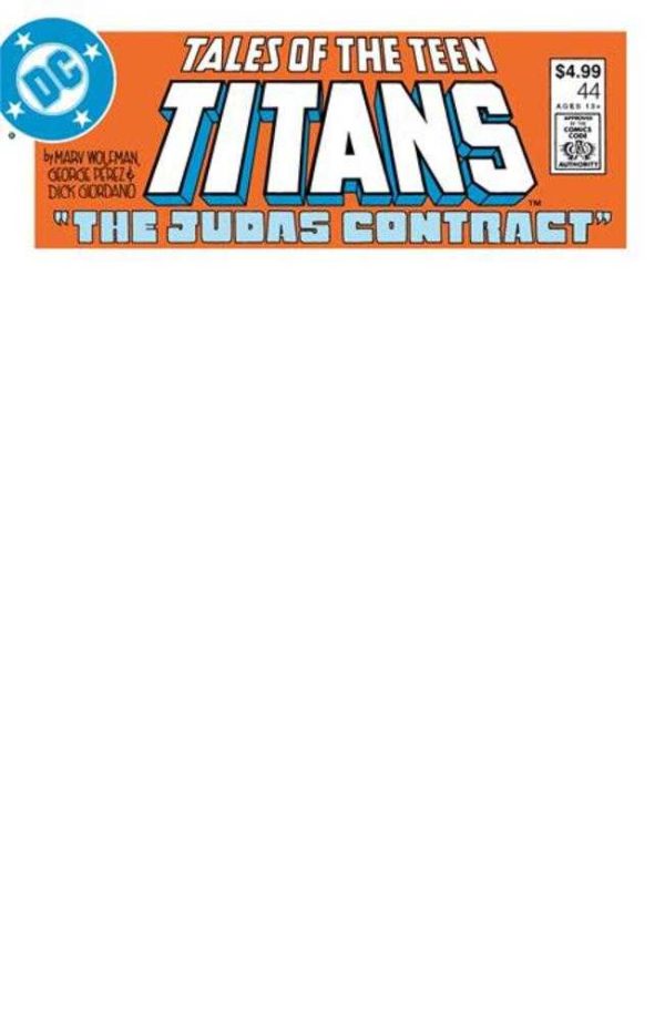 Tales Of The Teen Titans #44 Facsimile Edition Cover C Blank Variant Supply