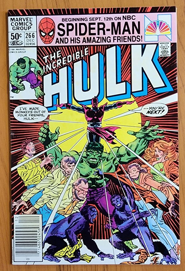 INCREDIBLE HULK #266 1981 NEWSSTAND Fashion