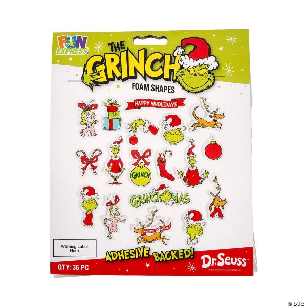 Dr. Seuss™ The Grinch Self-Adhesive Foam Shapes on Sale