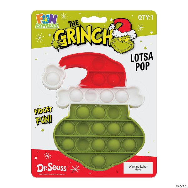 Dr. Seuss The Grinch Pop-It Toy Online Hot Sale