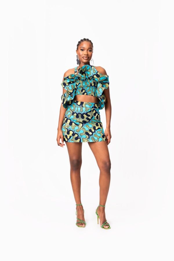 BADE African Print Mini Skirt Discount - Image 3
