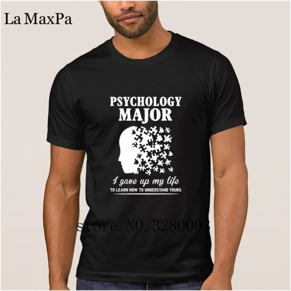 Super t shirt men psychology major learn how to understand lives t-shirt for men Spring Kawaii tshirt for men Basic Solid Online
