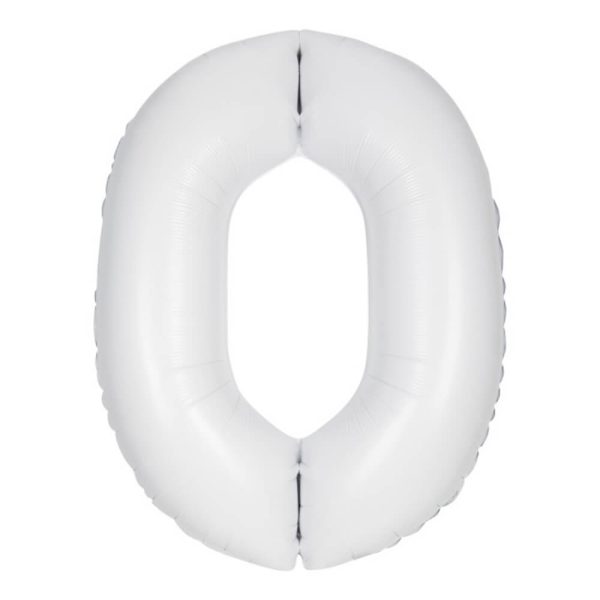 34  Giant Foil White Number Balloon Online now