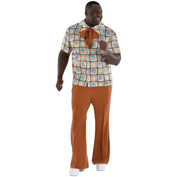 60 s Collared Shirt & Pants Set - Men s L XL Cheap - Image 2