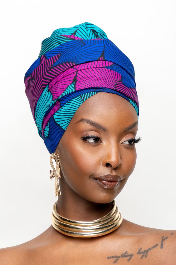 ZURI African Print Headwrap For Cheap