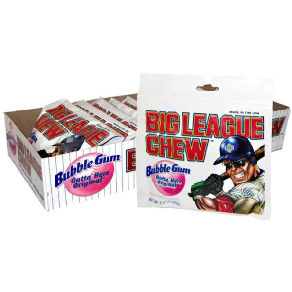 BIG LEAGUE CHEW - BUBBLE GUM ORIGINAL PEG BAG Sale