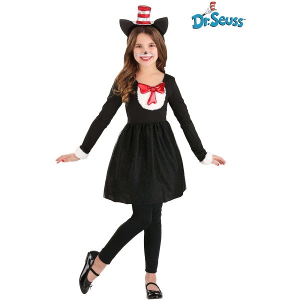 Girl s Cat in the Hat Costume Online - Image 2