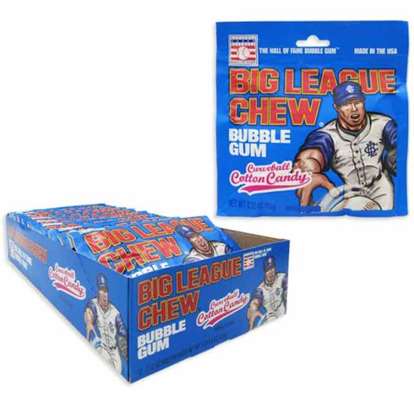 BIG LEAGUE CHEW - COTTON CANDY PEG BAG For Sale