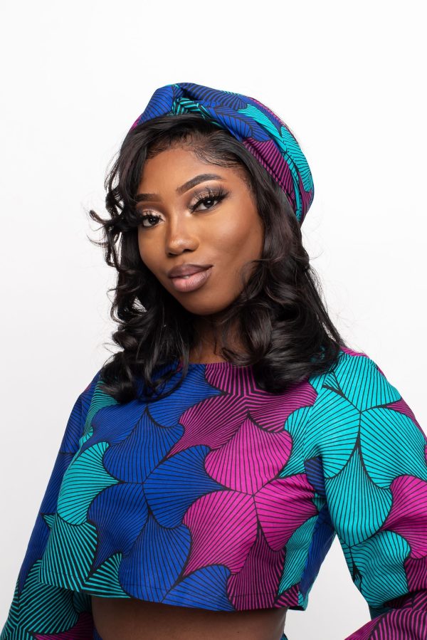 ZURI African Print Headwrap For Cheap - Image 3