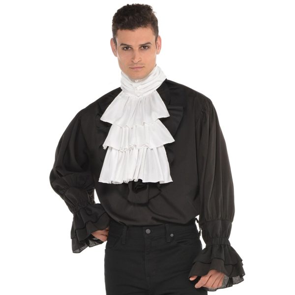 White Jabot Discount