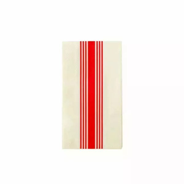 HAMPTONS RED STRIPE PAPER GUEST TOWEL Online now