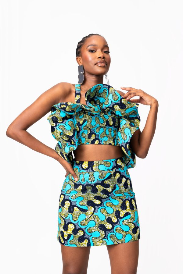 BADE African Print Mini Skirt Discount - Image 4