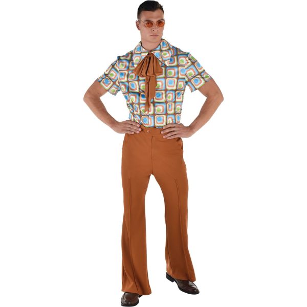 60 s Collared Shirt & Pants Set - Men s L XL Cheap