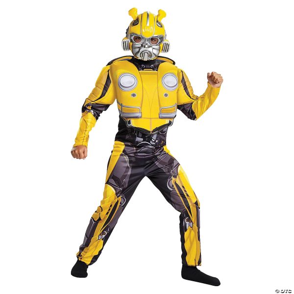 Boy s Bumblebee Classic Muscle Costume - Transformers Movie For Sale - Image 2