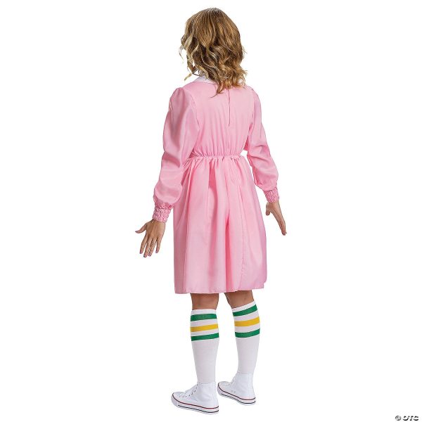 Adults Deluxe Stranger Things Eleven Pink Dress Costume - Medium Hot on Sale - Image 2
