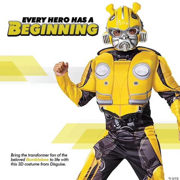 Boy s Bumblebee Classic Muscle Costume - Transformers Movie For Sale - Image 5