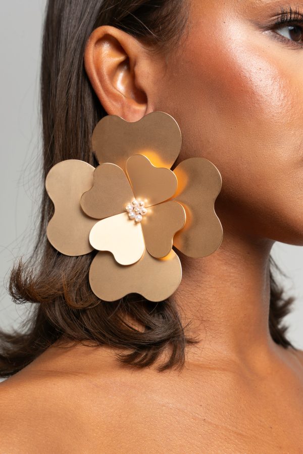 SATO earrings in MATTE GOLD Online Hot Sale