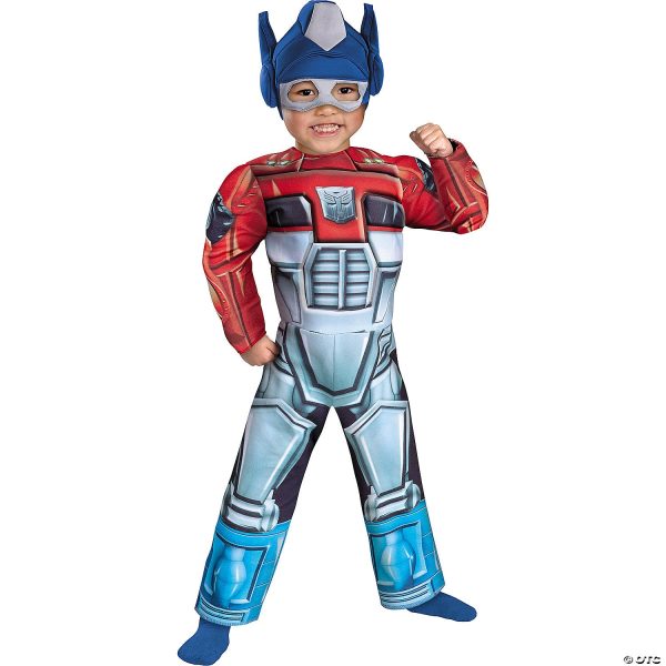 Boy s Optimus Prime Rescue Bot Toddler Muscle Costume Discount