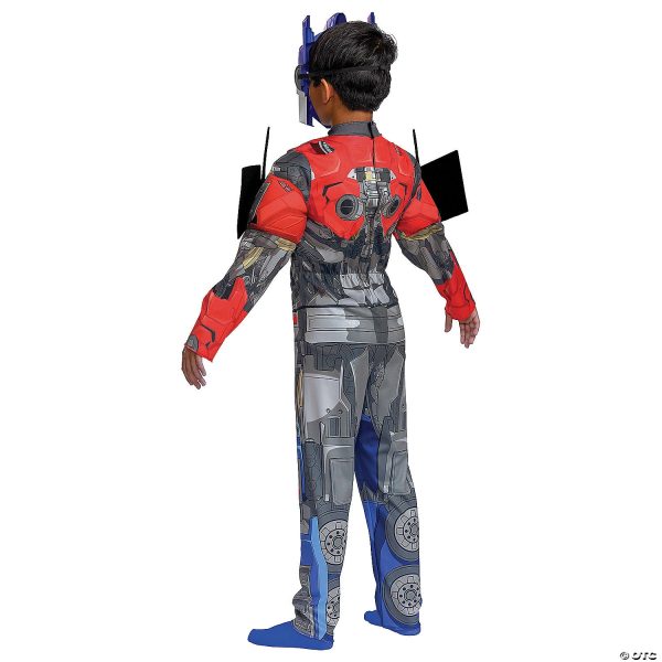 Kids Classic Muscle Transformers Optimus Prime T7 Costume - Large Discount - Image 5