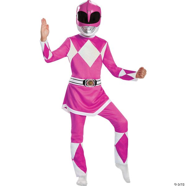 Girl s Pink Ranger Deluxe Costume - Mighty Morphin Online now - Image 3