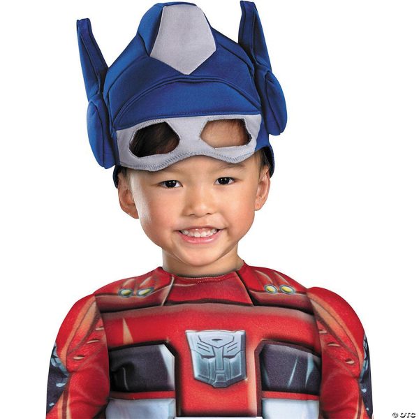 Boy s Optimus Prime Rescue Bot Toddler Muscle Costume Discount - Image 4