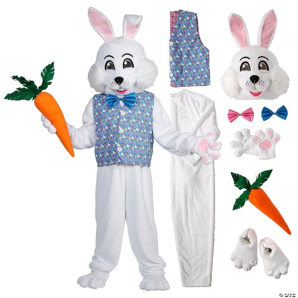 Adults Easter Bunny Costume with Reversible Vest & Bowtie Discount - Image 3