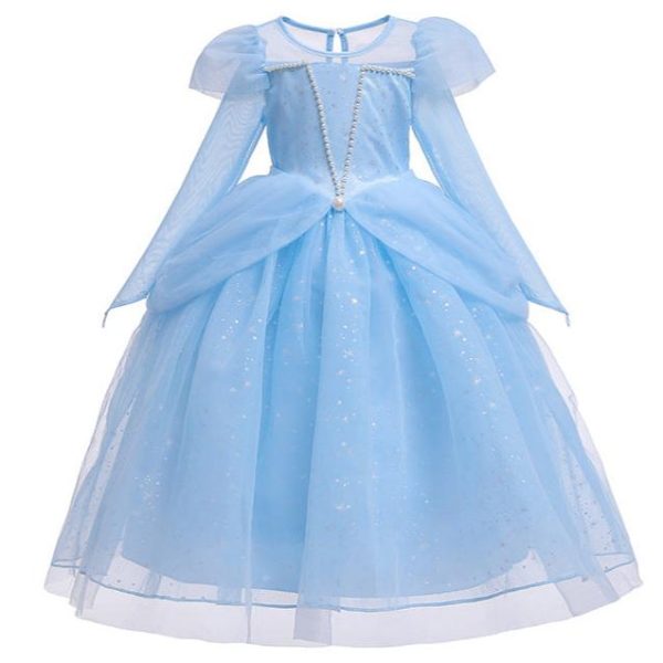 Blue Cinderella Dress for Girls 2-12 Years For Cheap