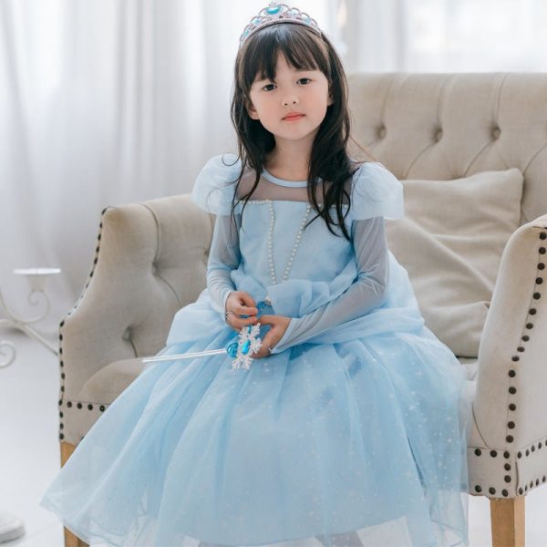 Blue Cinderella Dress for Girls 2-12 Years For Cheap - Image 2